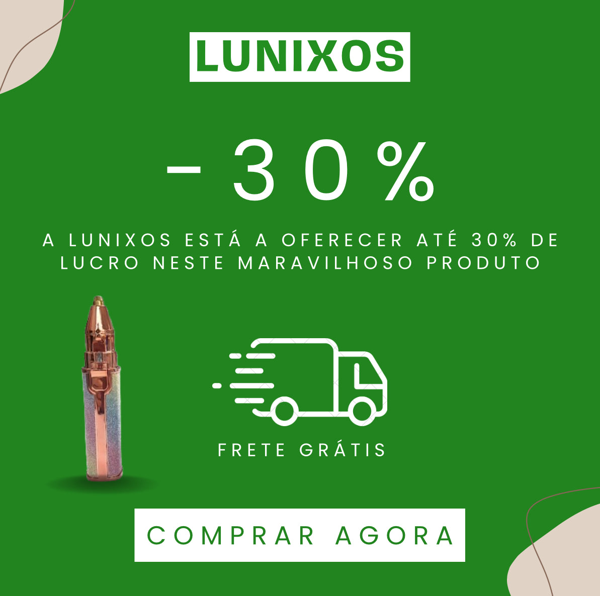 Depilador de Precisão USB com LED – Ideal para Sobrancelhas e Rosto