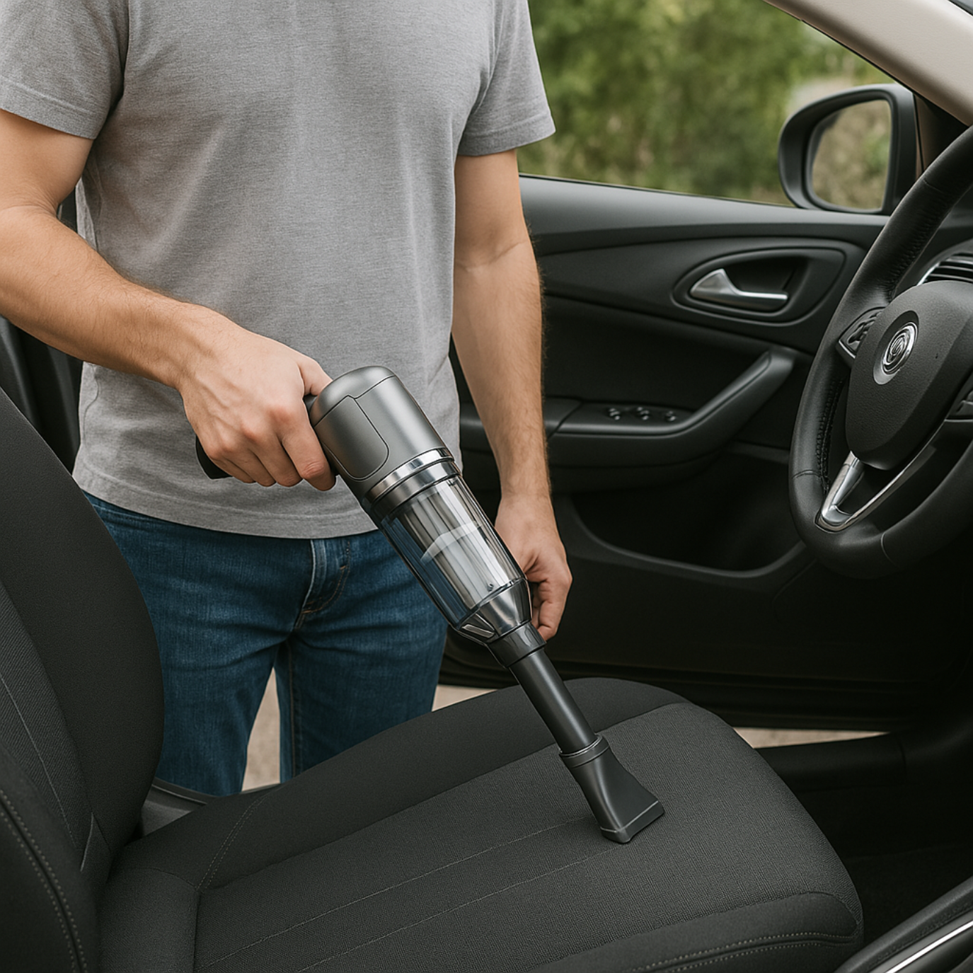 🚗 Aspirador Automóvel Sem Fios Ultra Potente — Limpeza Profunda em Qualquer Lugar