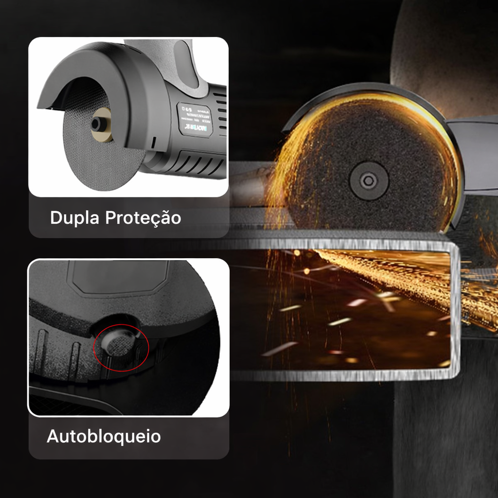 🧰 Mini Rebarbadora 12V Ultra Potente com Disco de Corte Incluído