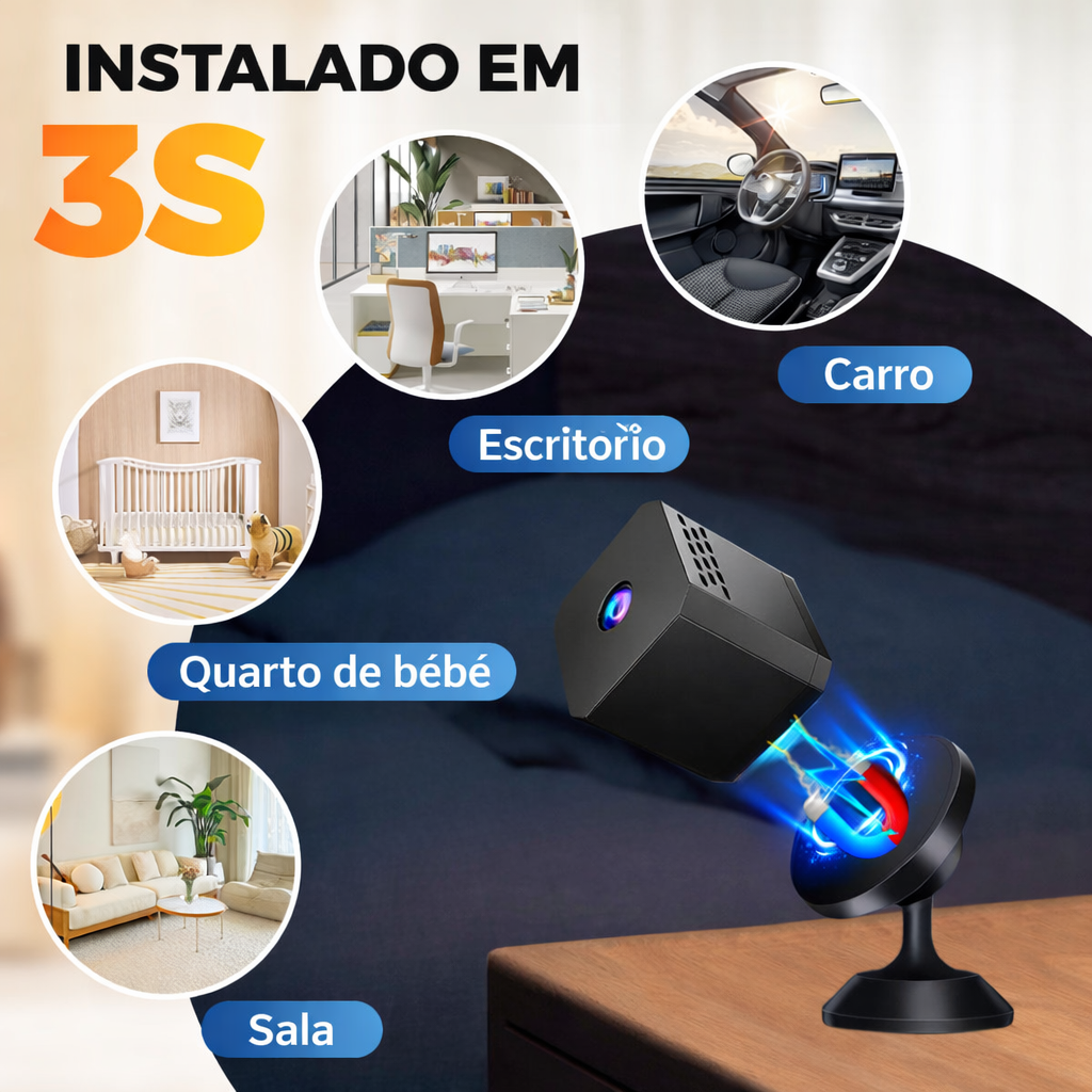 📷 Mini Câmara de Vigilância HD