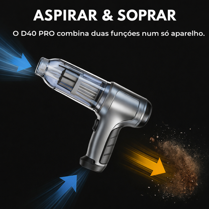 🚗 Aspirador Automóvel Sem Fios Ultra Potente — Limpeza Profunda em Qualquer Lugar