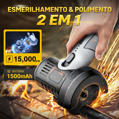 🧰 Mini Rebarbadora 12V Ultra Potente com Disco de Corte Incluído