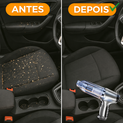 🚗 Aspirador Automóvel Sem Fios Ultra Potente — Limpeza Profunda em Qualquer Lugar
