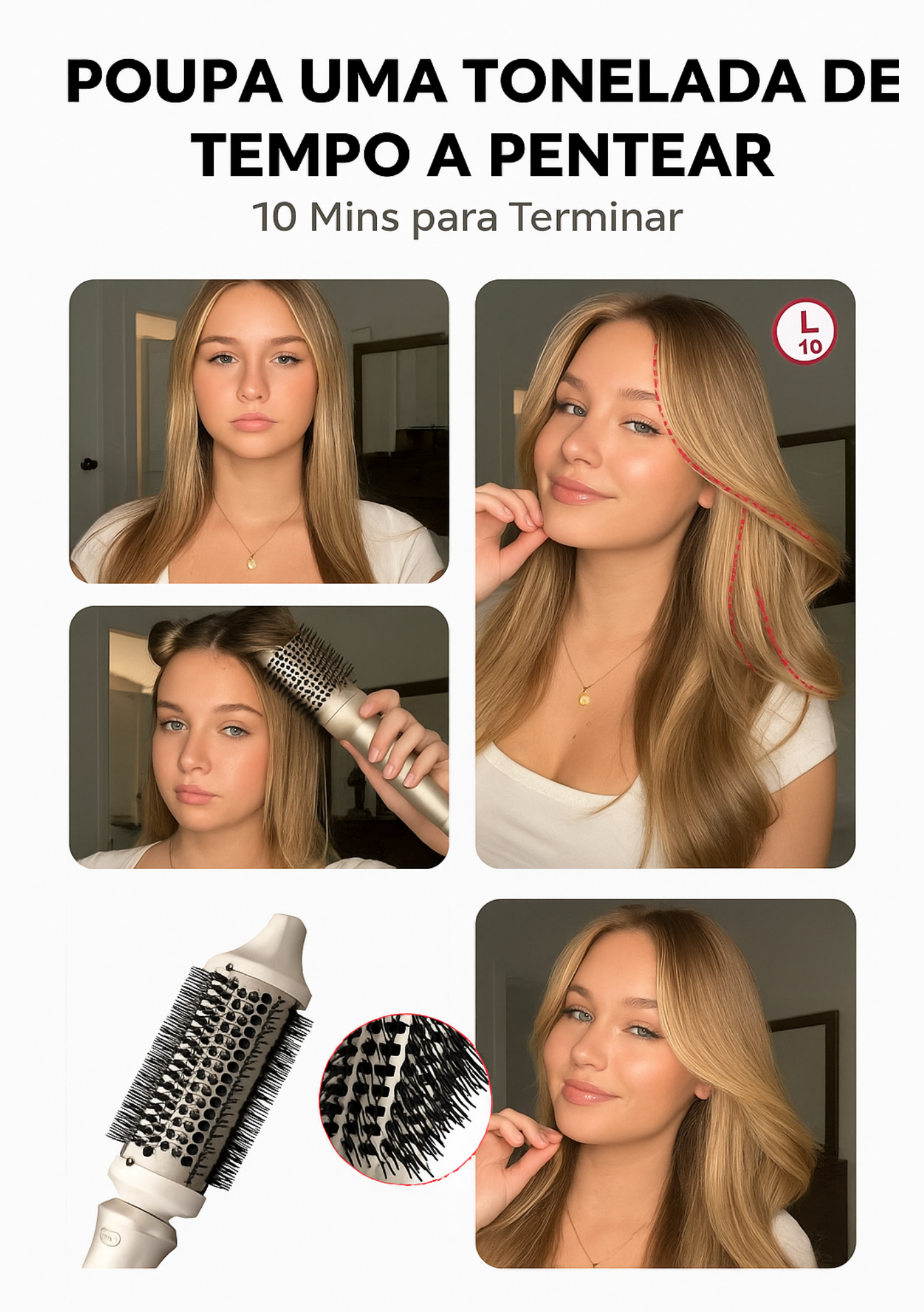 Lunixos Escova Térmica Pro